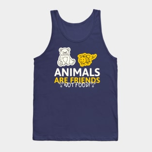 animals are friends not food Tank Top